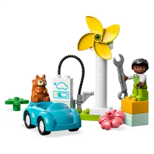 LEGO Duplo 10985 Wind Turbine and Electric Car 16 Pcs miniatura 3